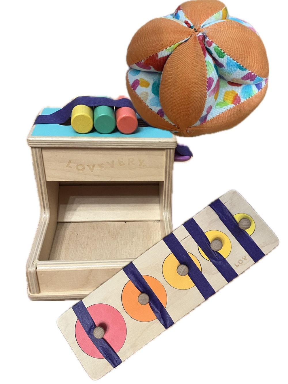 Lovevery Cloth & Wooden Toy Set